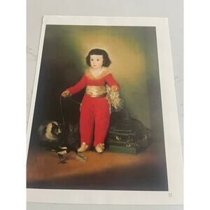 Manuel Osorio de Zúñiga, Francisco Goya, Red Boy, Portrait, Print, Book Page